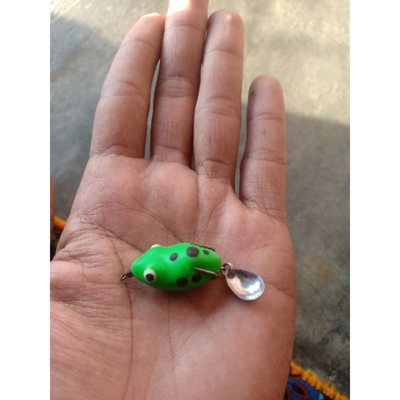 SOFT FROG mini 2,5cm / umpan pancing / umpan ikan gabus / umpan mancing tiruan buatan