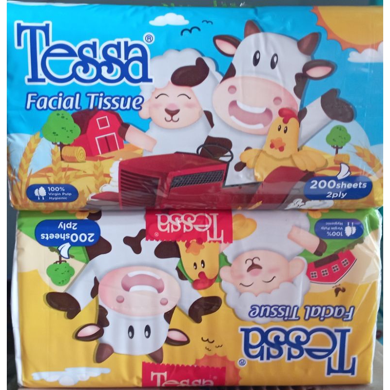 Tessa Facial Tissue 200 Sheets 2PLY