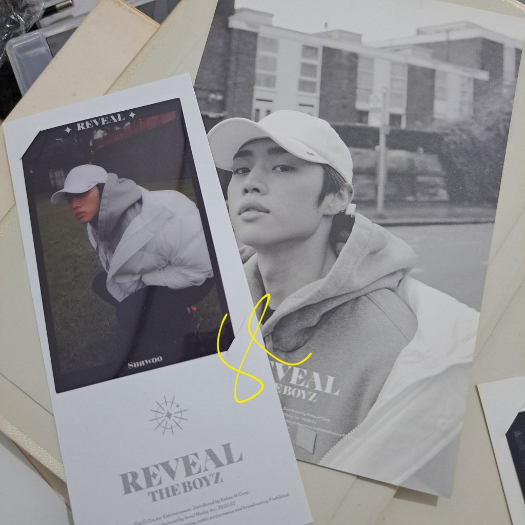REVEAL BOY VER THE BOYZ SUNWOO YOUNGHOON ALBUM TBZ SW YH POSTCARD PHOTO FILM PF PC PHOTOCARD