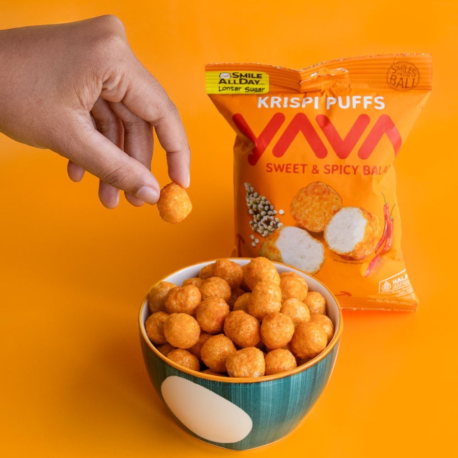 

YAVA Krispi Puffs Sweet & Spicy Balado 35g - Krispi Puff Rasa Pedas Manis