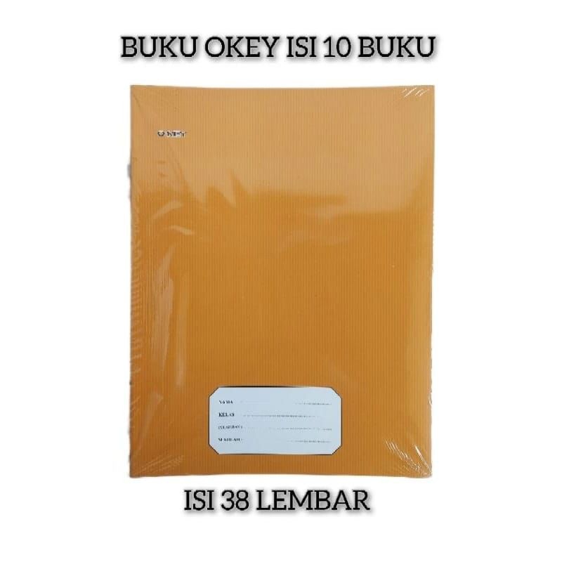 

1 Pack Buku Tulis Okey Motif Sampul Padi 38 Lembar