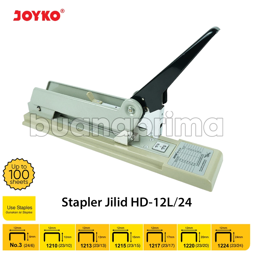 

Stapler Jilid Joyko HD-12L/24 Hekter Berat Besar Heavy Duty