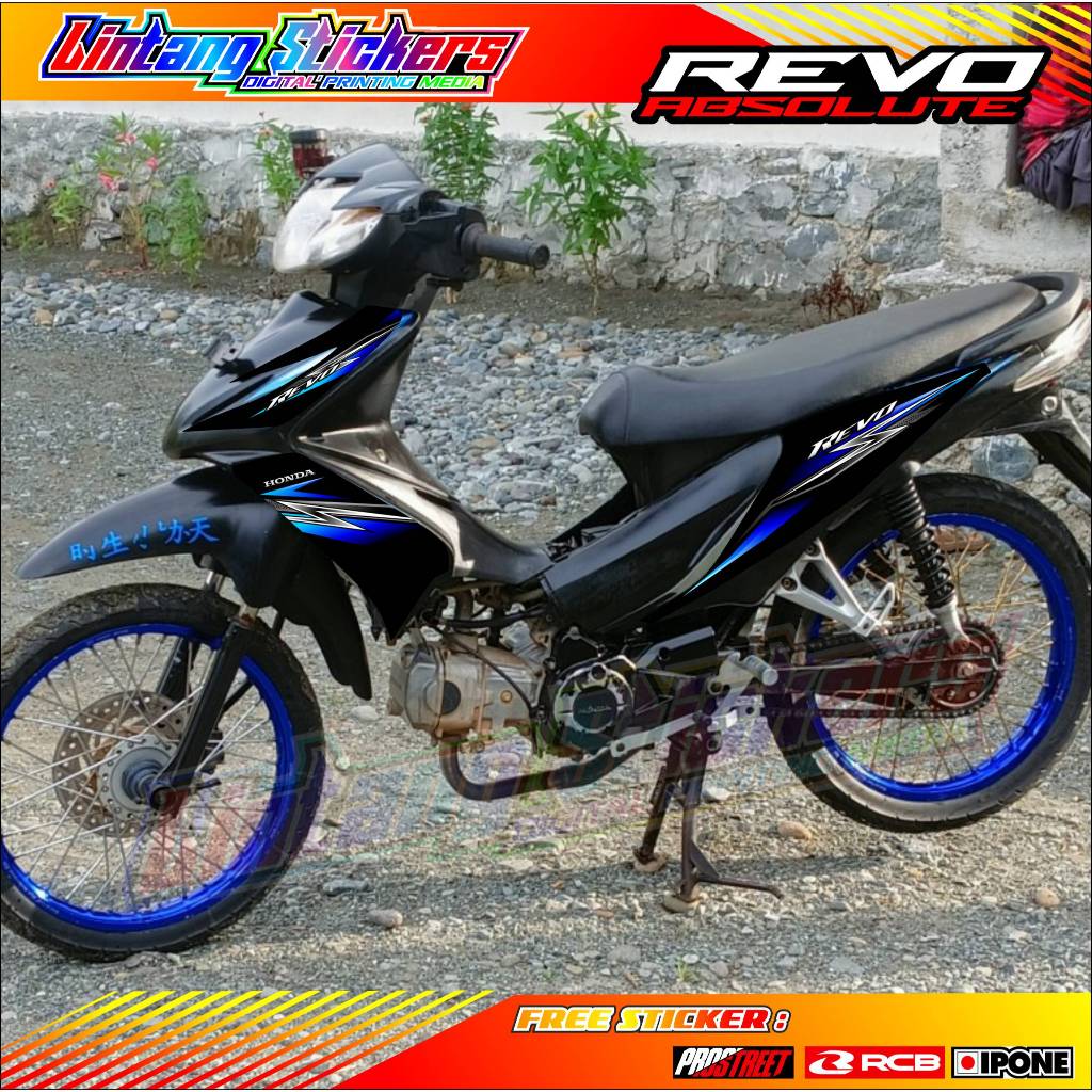 STRIPING VARIASI HONDA REVO ABSOLUTE / STICKER LIST VARIASI MOTOR HONDA REVO ABSOLUTE
