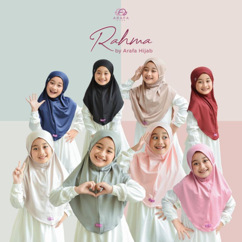 Arafa Hijab | khimar kids Rahma | hijab instan anak