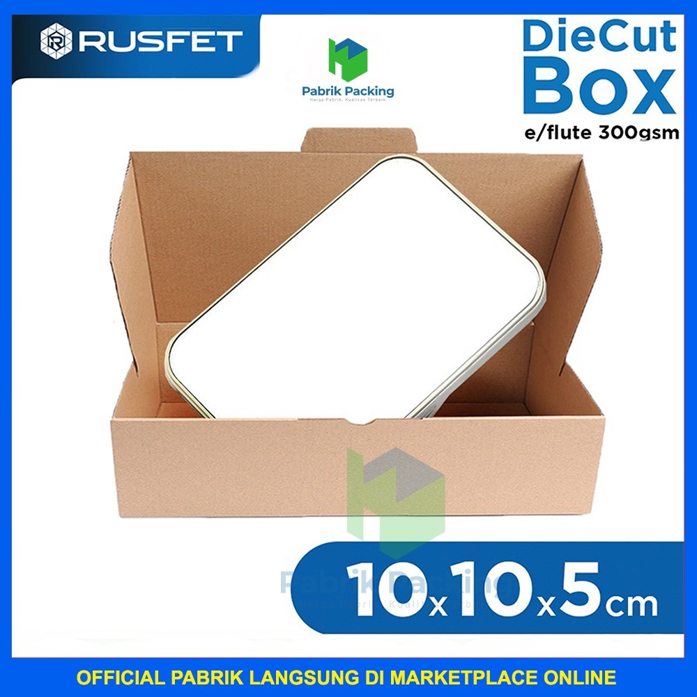 

Kardus Box Diecut Kardus Packing Kotak Box Kartun Dus Polos Satuan Rusfet 10x10x5 cm