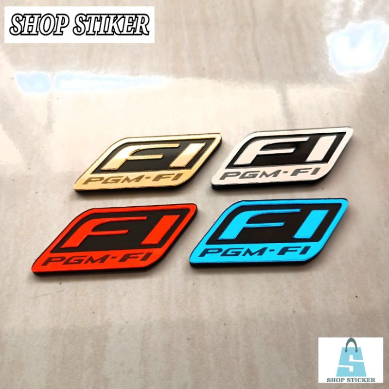 Emblem Akrilik PGM FI/Stiker Emblem PGM FI
