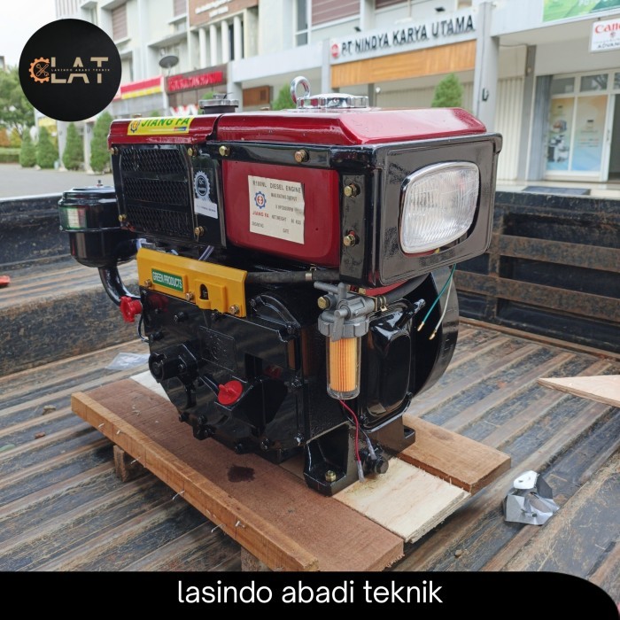 diesel 8 pk jiangfa r180 nl radiator + lampu diesel solar Jiang fa 8pk r180 radiator + lampu