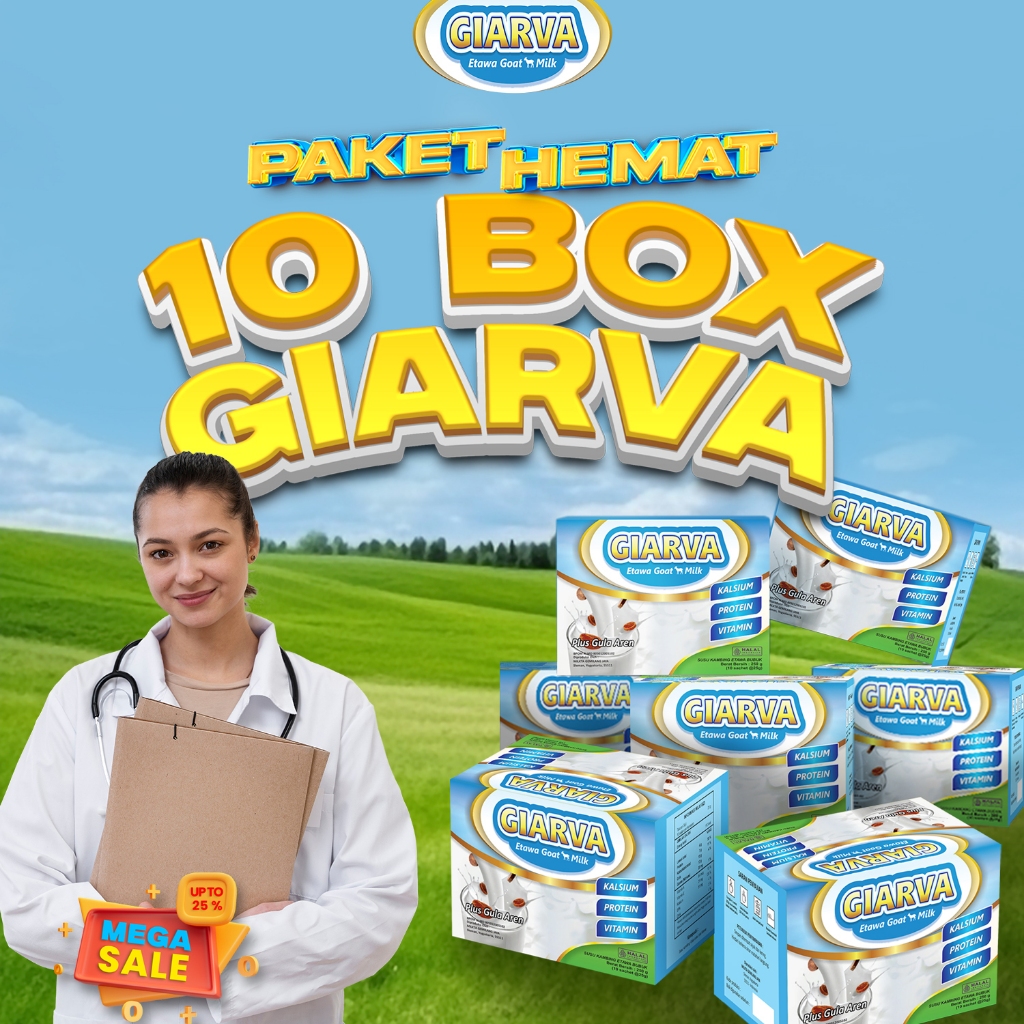 

PAKET HEMAT GIARVA 10 BOX SUSU ETAWA BUBUK