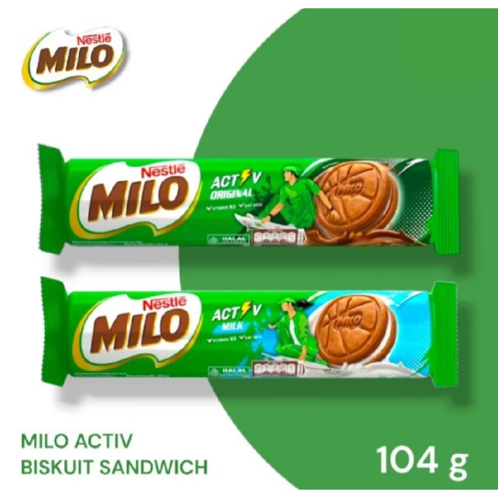 

Milo Biscuit Sandwich Activ Original | Milk 104 gr