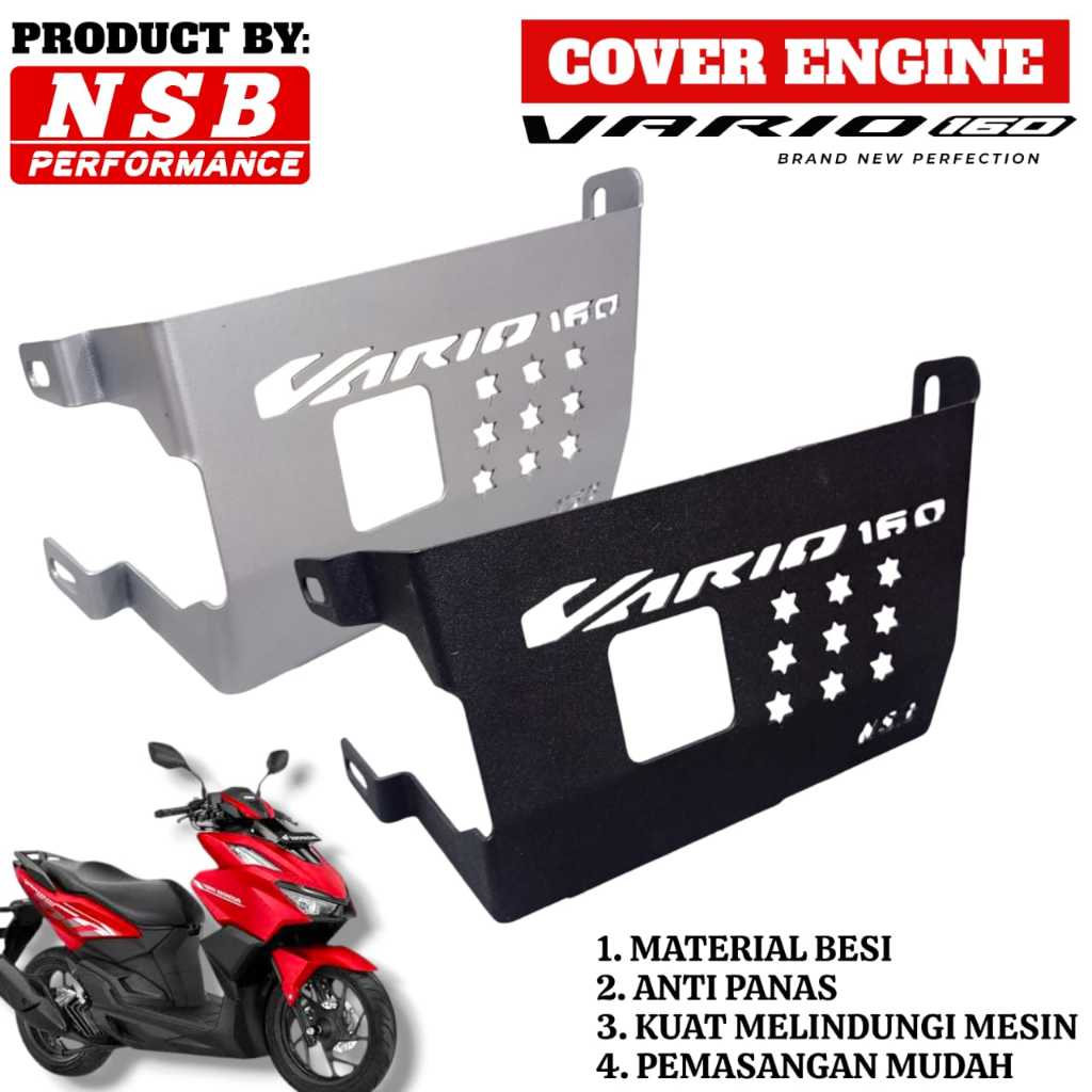 COVER PELINDUNG MESIN HONDA VARIO 160 ENGINE GUARD VARIO 160 BAHAN BESI COVER ENGINE VARIO 160