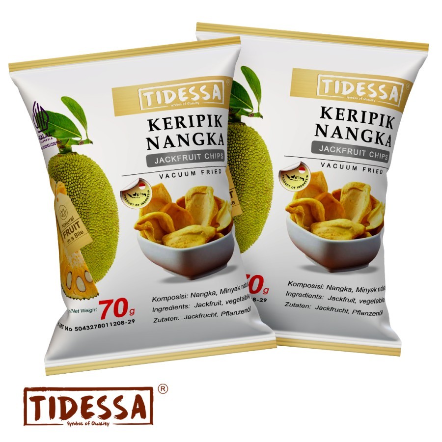 

[2 pcs] LEBIH HEMAT - Keripik Nangka TIDESSA 70 Gram