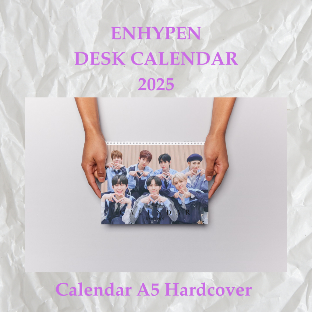 

ENHYPEN DESK KALENDER 2025 A5 HARDCOVER BISA CUSTOM