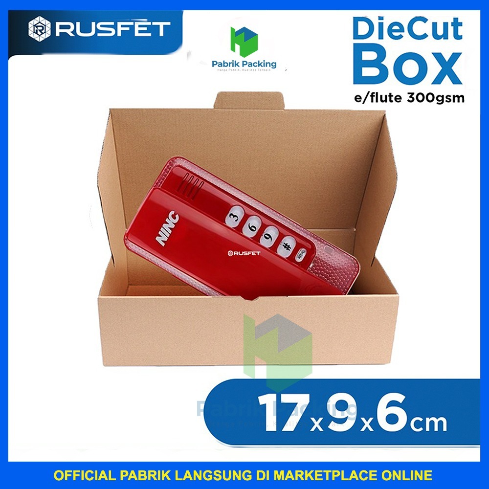 

Kardus Box Diecut Kardus Packing Kotak Box Kartun Dus Polos Satuan Rusfet 17x9x6 cm