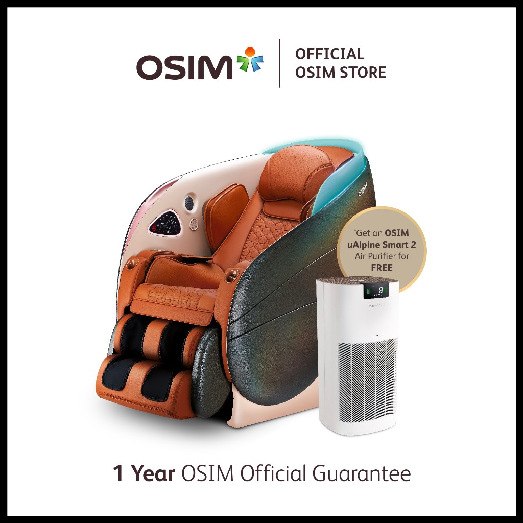 OSIM uDream Pro Black Well-Being Chair FREE uZap Foot