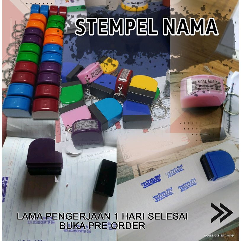 

STEMPEL NAMA GURU NIP UKURAN KECIL MODEL GANTUNGAN KUNCI PRAKTIS