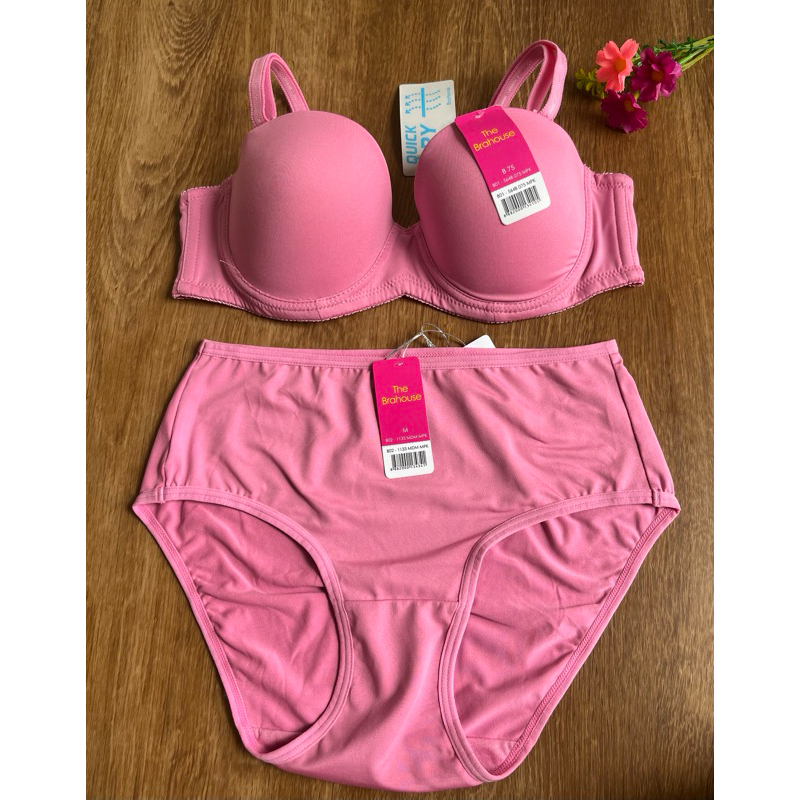 THE BRAHOUSE SET BRA DAN CELANA DALAM WANITA SET PAKAIAN DALAM WANITA WARNA HITAM BRA 32B 34B 36B