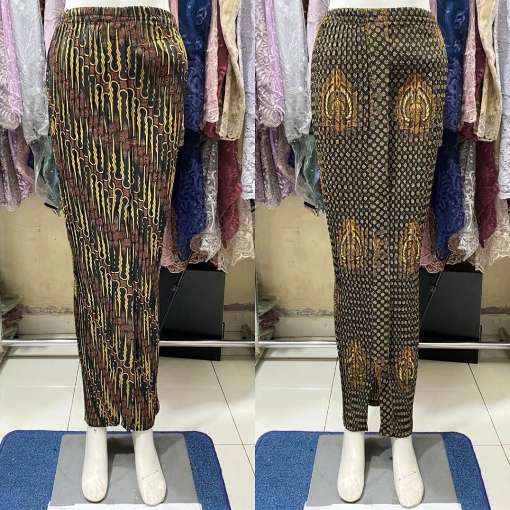 Rok Batik Panjang Plisket Wiru Motif Truntum dan Lainnya