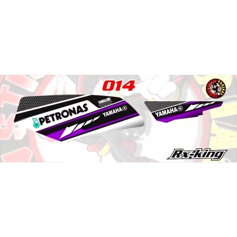 Stiker RX King Petronas Ungu