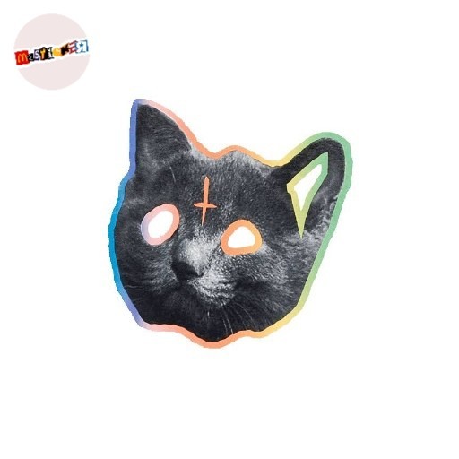 

sticker GOLF WANG Tron Cat diecut logo stiker OFWGKTA gnawflog tyler