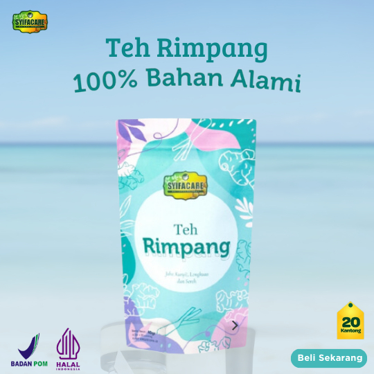 

TEH RIMPANG SYIFACARE Celup – Ramuan Herbal Alami Tanpa Bahan Pengawet, 100% Original