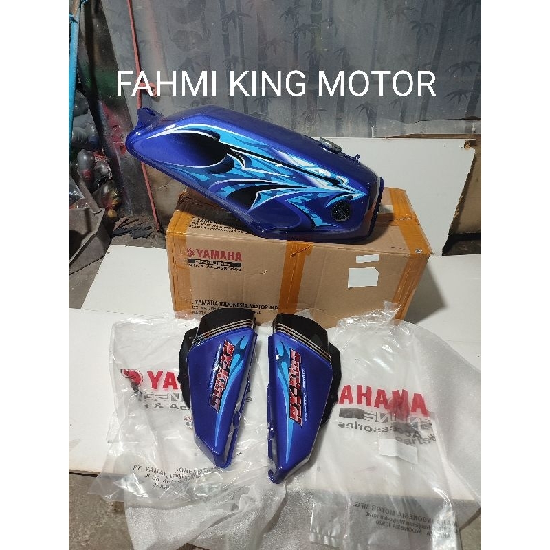 TANGKI RX KING SET COVER BOK AKI NYA ORIGINAL YGP GRES BARU LIST STRIPING 2006 DRAGON