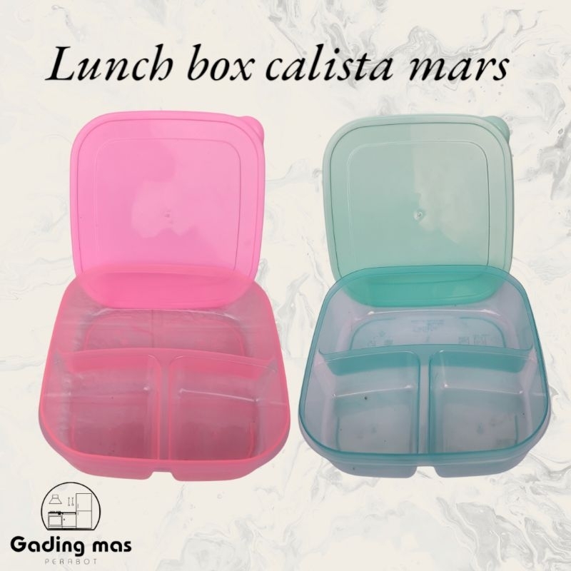 LUNCH BOX CALISTA MARS / KOTAK BEKAL SEKAT 3 / TEMPAT BEKAL / TEPAK MAKAN