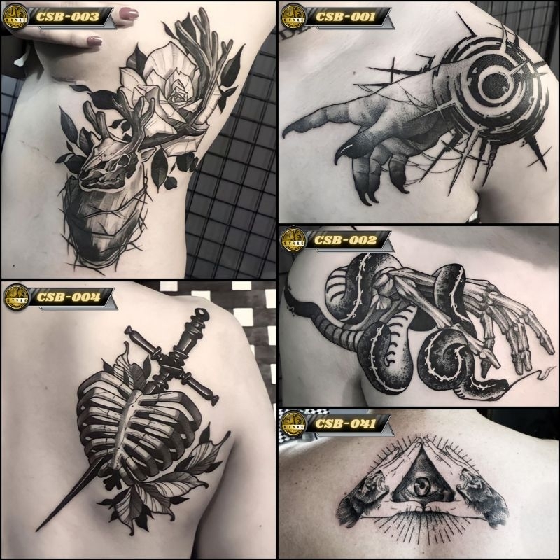 [CSB] Dada Punggung Tato Temporer Temporary Tattoo Pria Wanita Tahan Air