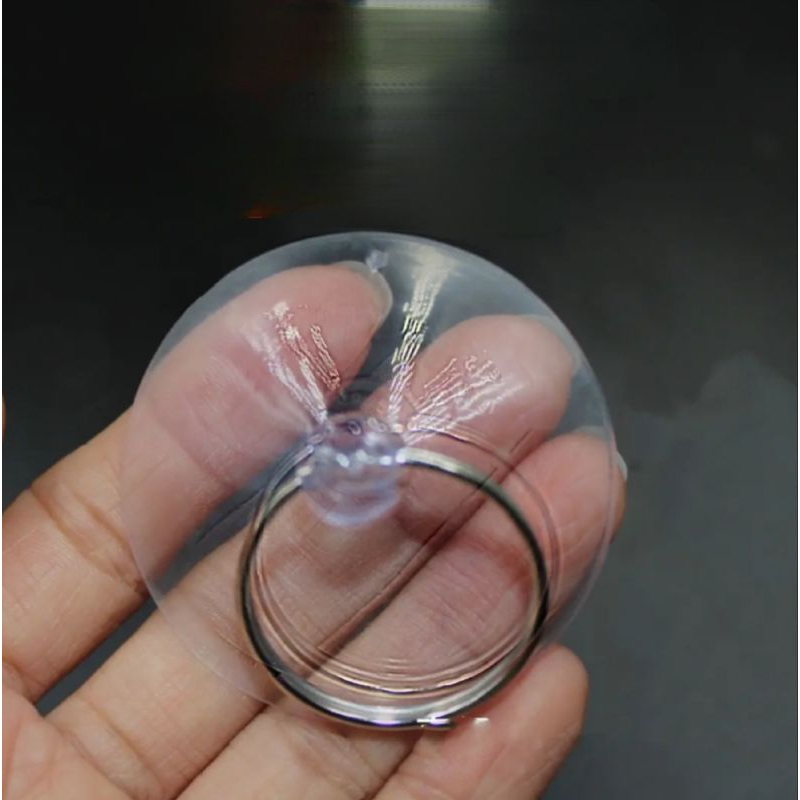 Kop Kaca Ring Silikon Pengait Gantungan Besi Ukuran Besar