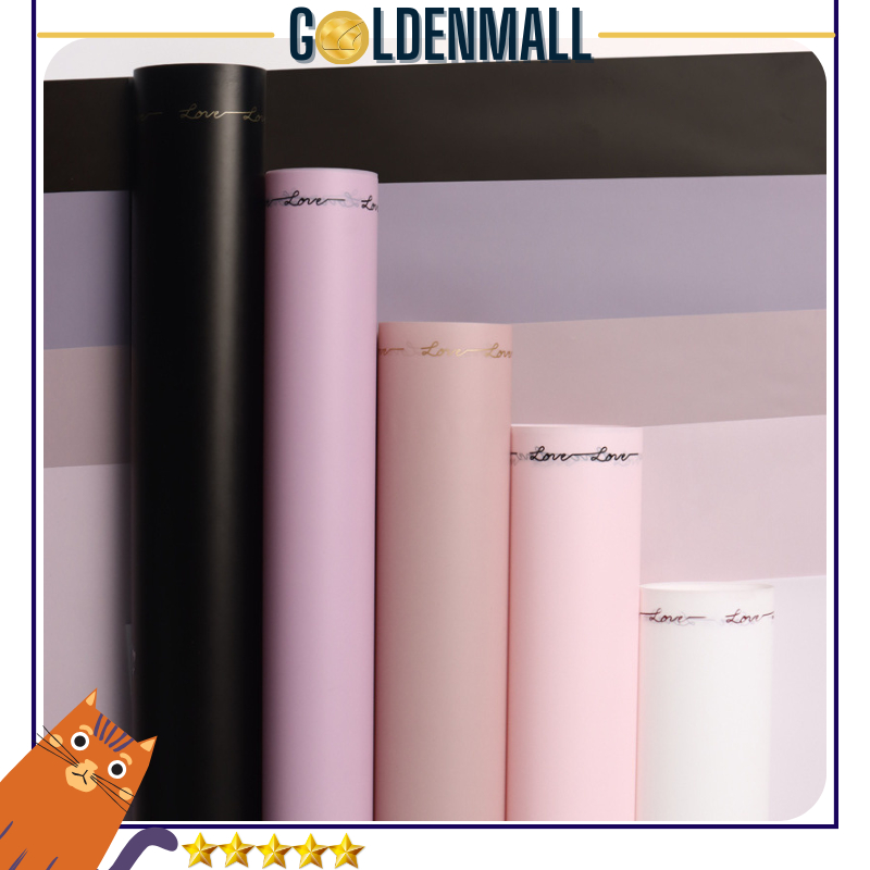 

20 LEMBAR Flower Wrapping Cellophane Paper LINE LOVE Kertas Bunga Buket 6040