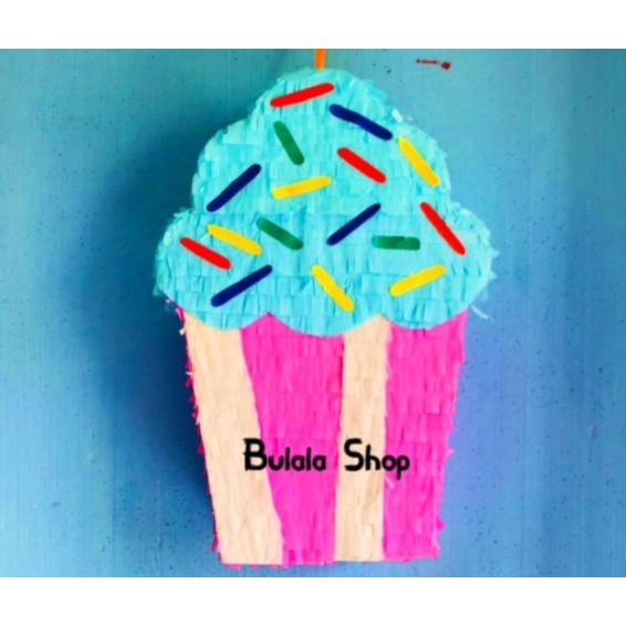 Pinata Pukul / Pinata Tarik Karakter Ulang Tahun Motif Cup Cake