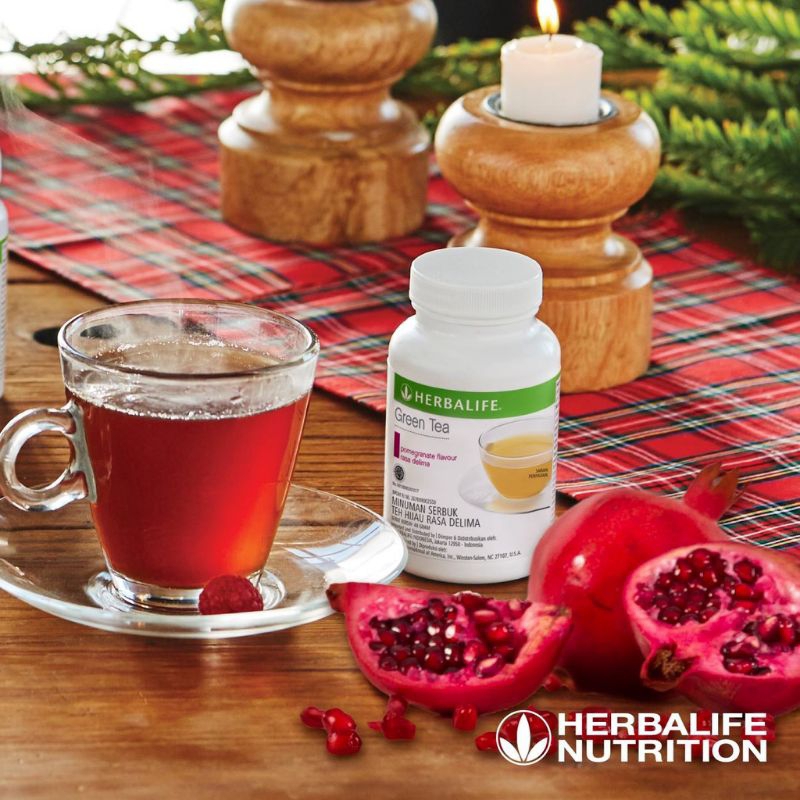 

Herbalife Pomegranate Flavour Rasa Delima Ekstra Green Tea| Minuman Herbal Sehat & Asli