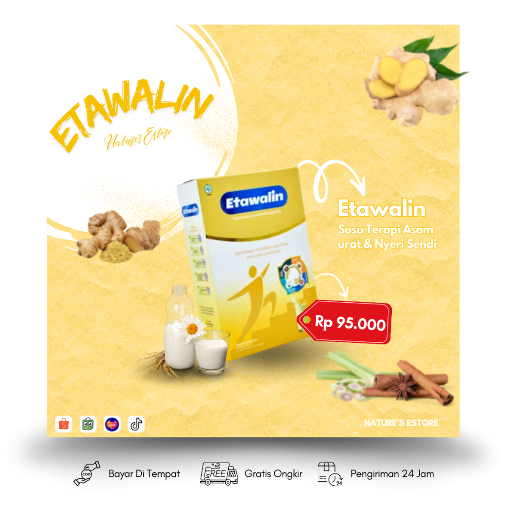 

Etawalin - Membantu Mengatasi Rematik, Asam Urat dan Nyeri Sendi 100% Original