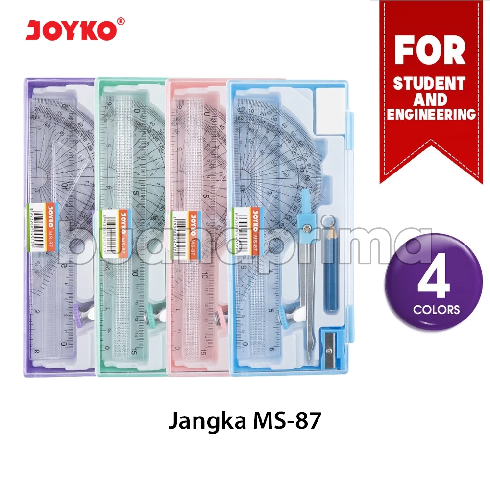 

Jangka Set Joyko MS-87 Penggaris Busur Math Set Matematika