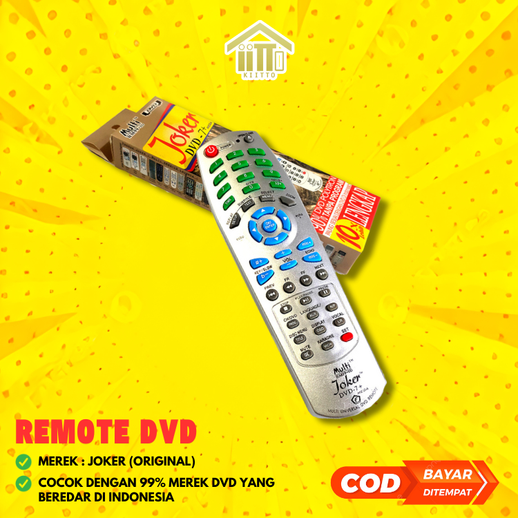 REMOTE MULTI JOKER DVD / REMOT REMOTE DVD JOKER UNIVERSAL / ROMOTE DVD MULTIFUNGSI / REMOTE JOKER DV