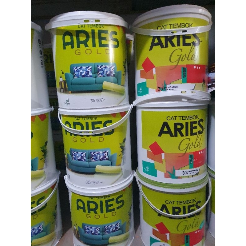 Aries Gold Cat Tembok