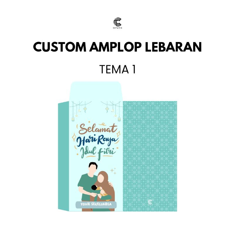 

CETAVIE Amplop Lebaran Custom Nama Tema 1