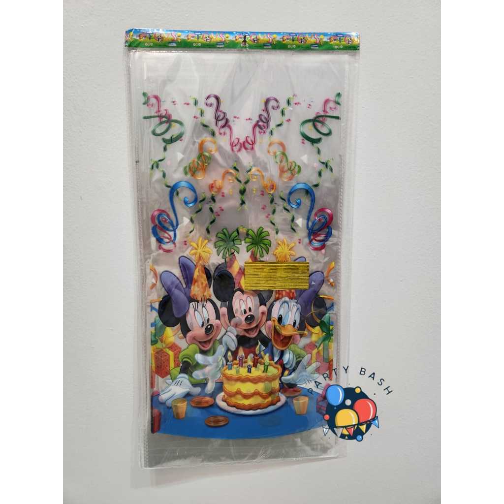 

party bash / ( 1 pack isi 10 pcs ) plastik opp snack karakter ukuran small 18 cm x 36 cm medium 20 cm x 40 cm large 25 cm x 50 cm / kado / bingkisan / goodie bag / kantong / ulang tahun / party / ultah / kado / souvenir