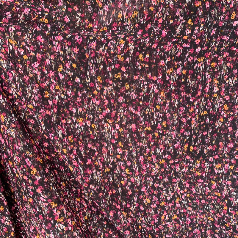 kain sifon yoryu motif - kain sifon cornskin motif bunga kecil - kain sifon yoryu bunga kecil