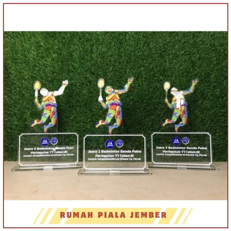 Piala Badminton Akrilik