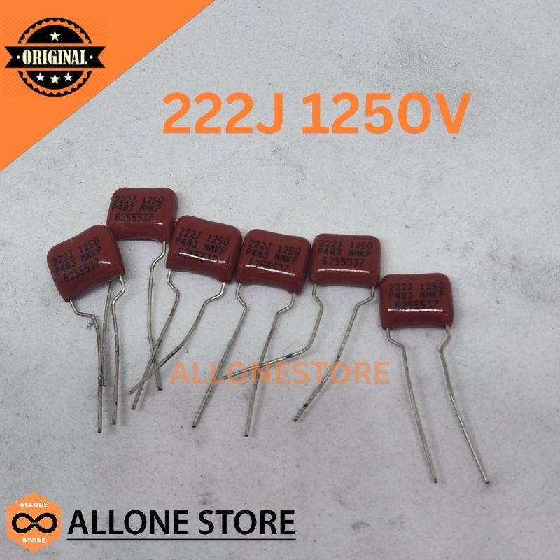 CAPASITOR MILAR 222J 1250V KAPASITOR MYLAR 222J 1250V