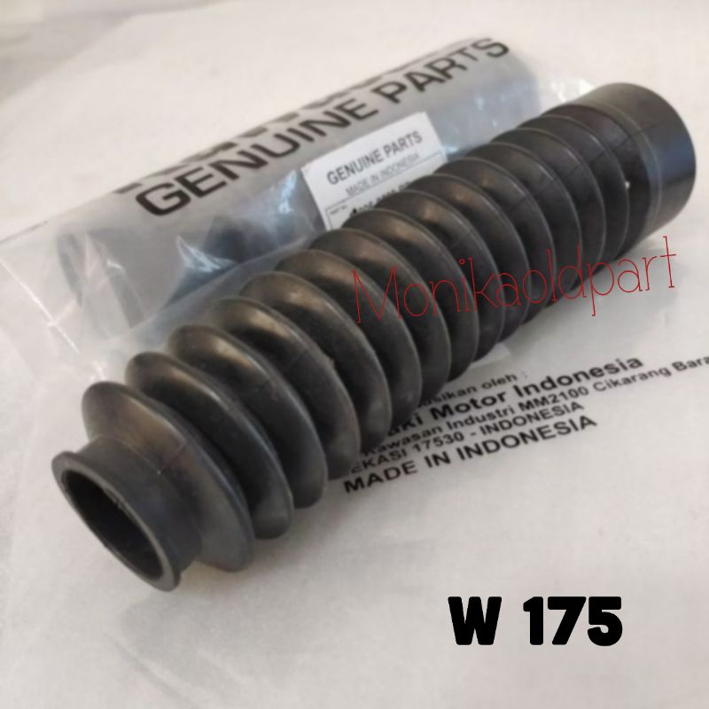 Original Kawasaki karet shock depan W175 karet boot Skok depan Kawasaki W 175 karet usus ulir shock 