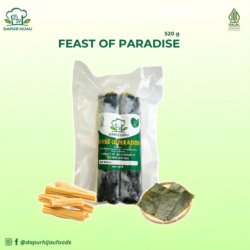 

Feast of Paradise 520gr Frozen food // Halal // Vegan, Vegetarian // Ikan Nabati Vegan