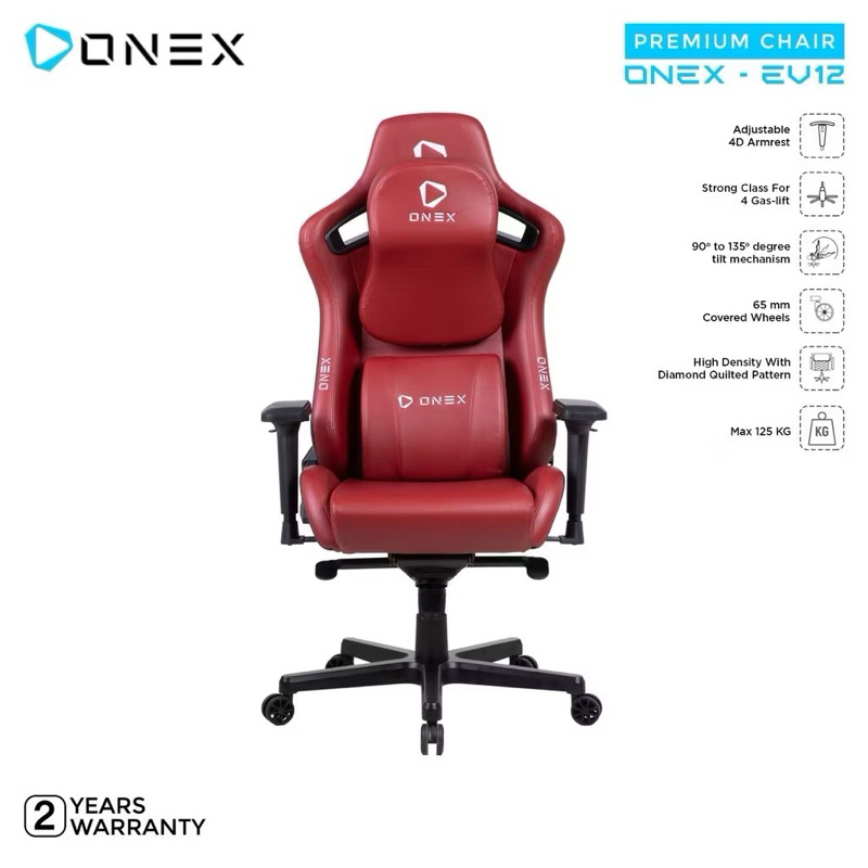 onex kursi gaming red limited edition (preloved)