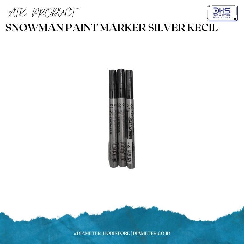 

Snowman Paint Marker Silver Kecil