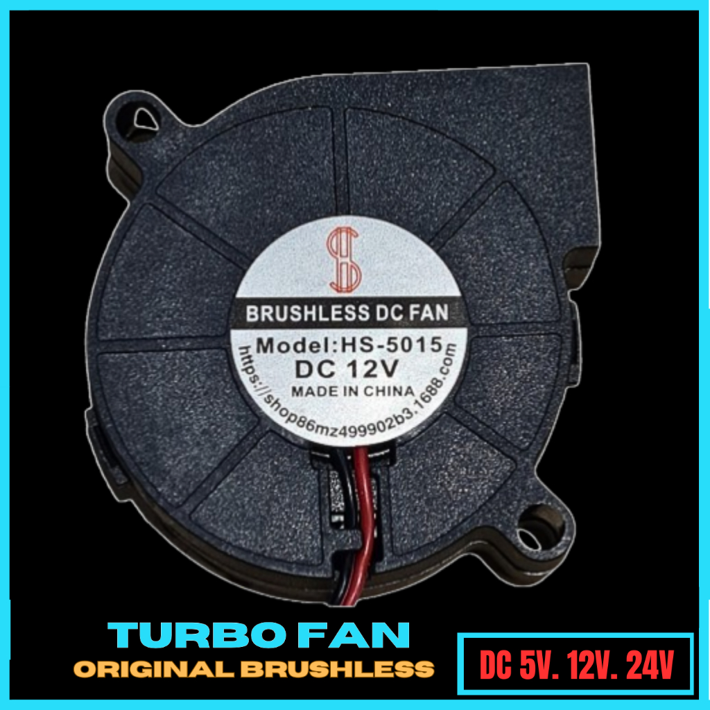 Turbo Fan Mini Blower Kipas Keong 5 12 24V