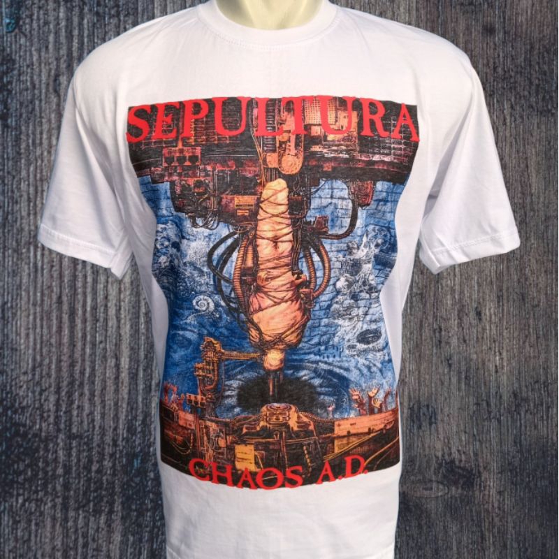 Kaos band Sepultura PUTIH