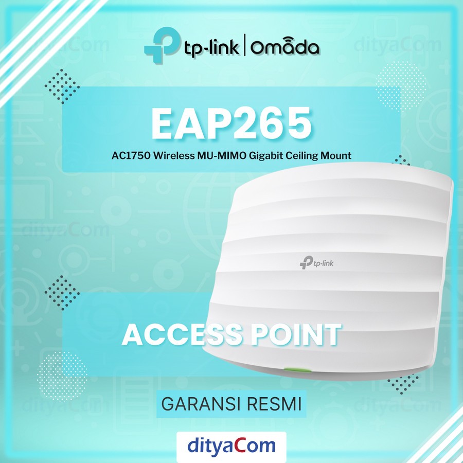 TP-LINK EAP265 HD AC1750 WIRELESS MU-MIMO GIGABIT ACCESS POINT