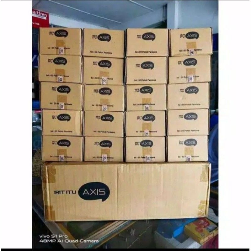 Kartu Perdana AXIS 1 BOX 1000 Pcs, Limited