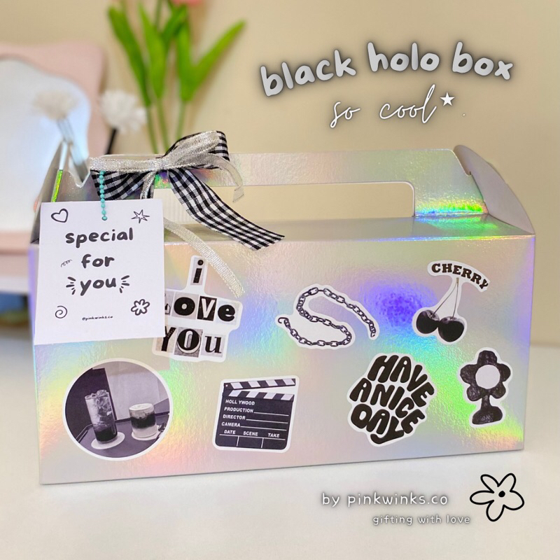 

BLACK HOLO BOX [only box] | GIFT UNTUK COWOK