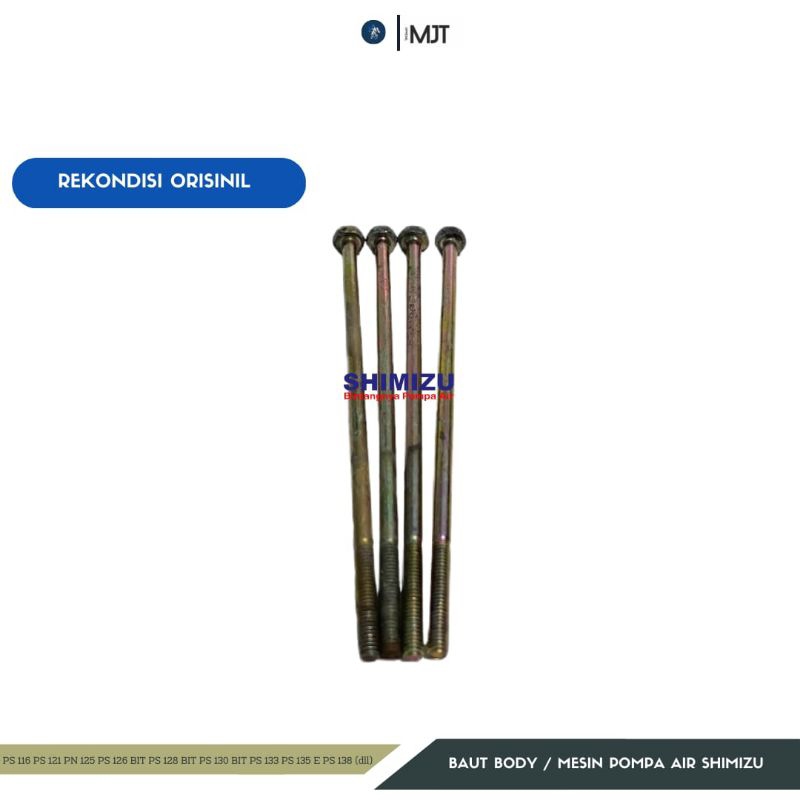 Baut Mesin Baut Body Pompa Air Shimizu 125 Watt Orisinil